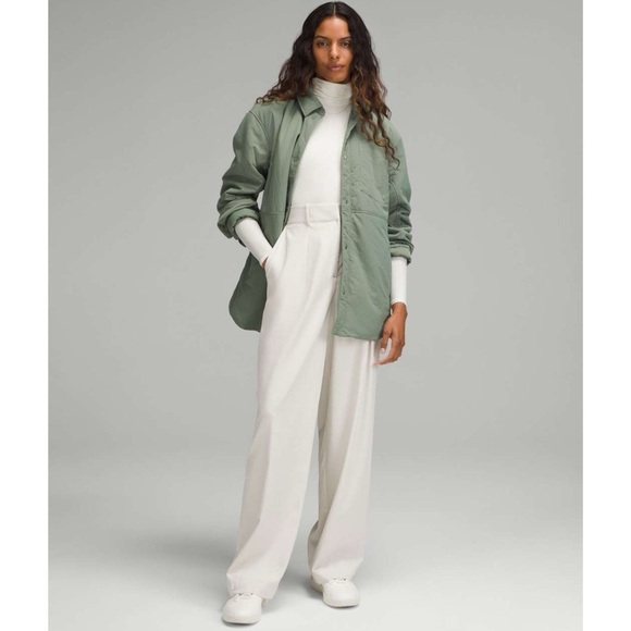 Lululemon Lightweight Insulated Shirt Jacket Grey Eucalyptus Size Large NWT - Picture 12 of 13